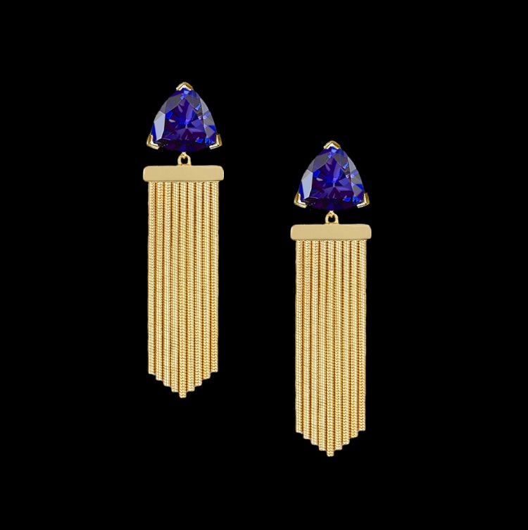 persian tanzanite earrings