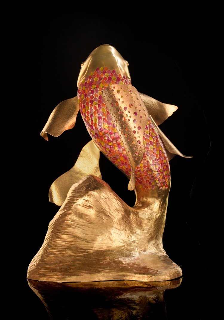 Koi sculpture