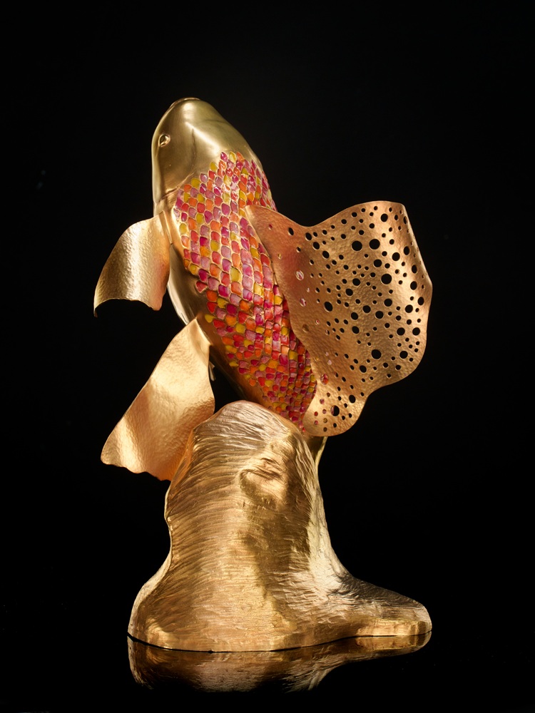 Koi sculpture